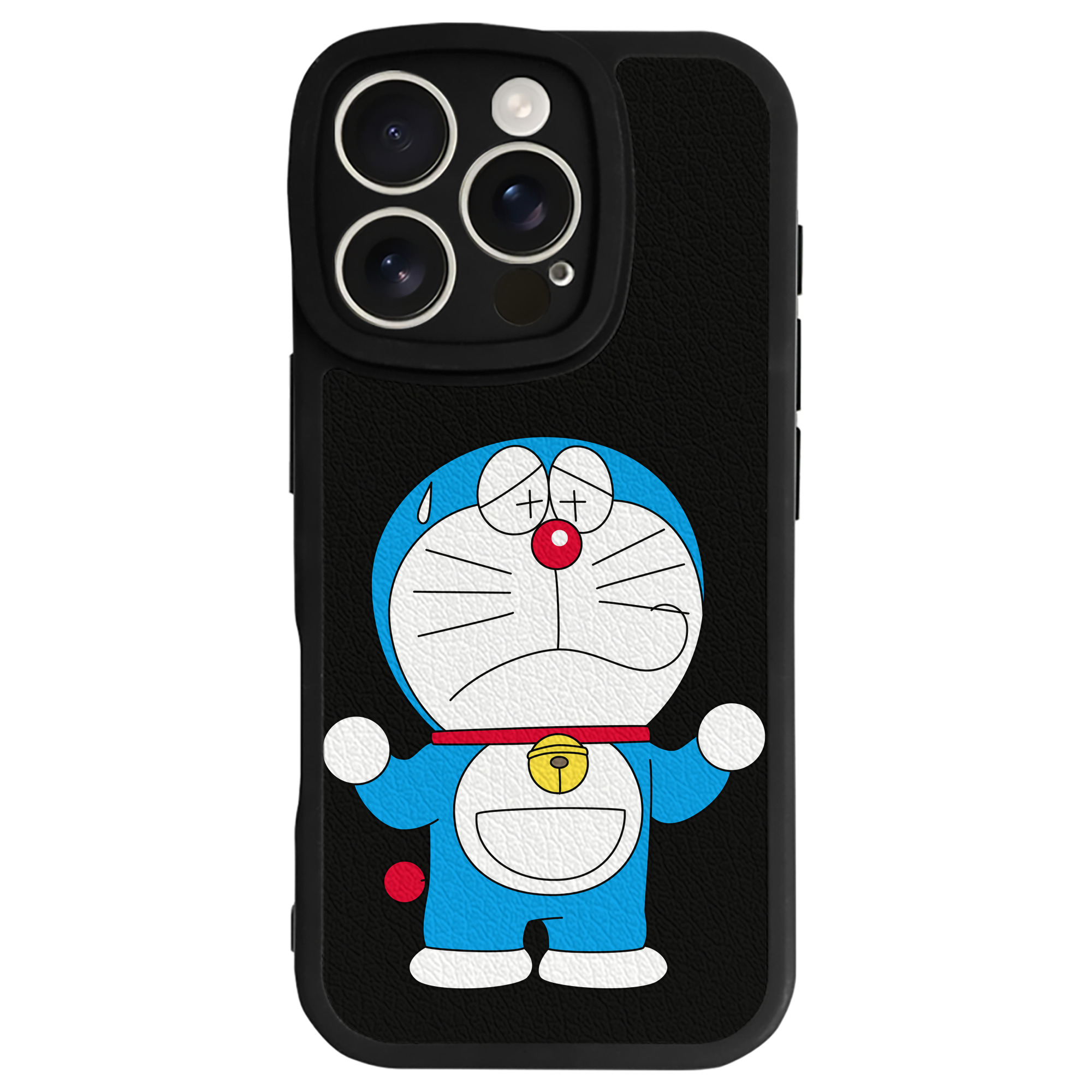 （画像用） ドラえもん Doraemon 【iPhone 16シリーズ対応】シリコンスマホケース（レザー調） 材質：シリコン